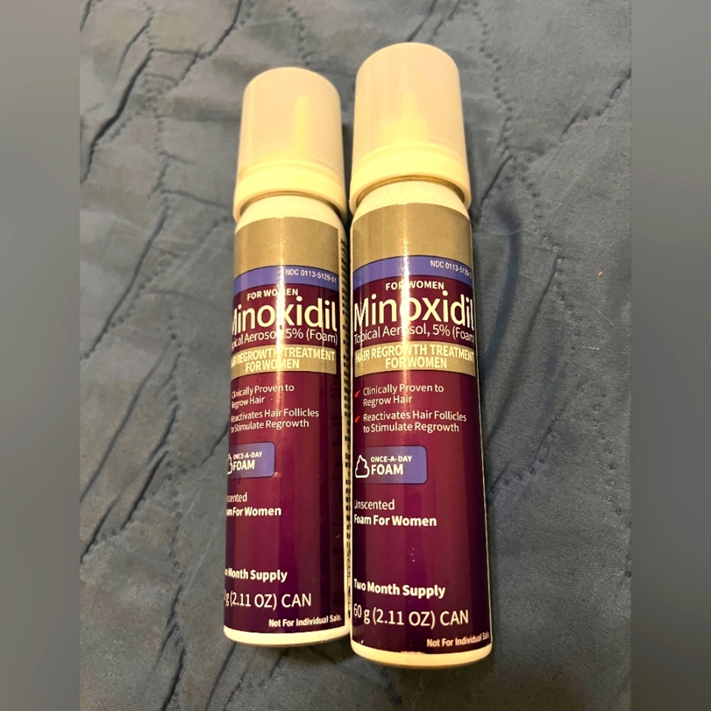 New Minoxidil 5% FOAM WOMEN Hair Regrowth Treatment 4 Months Exp: Oct 2025